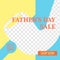 Fathers Day sale promotion design.