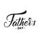 Fathers Day. Trendy lettering logo for Father`s Day