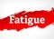 Fatigue Red Brush Abstract Background Illustration