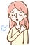 Fatigue stress sigh female illustration