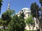 The Fatih mosque in Istanbul, Turkey. Fatih mosque in district of Istanbul. Ottoman minaret and dome.