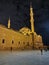 Fatih mosque at night in Istanbul-Turkey