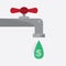 Faucet Dollar Sign Droplet