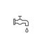 Faucet drop icon vector isolated 6