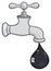 Faucet With Petroleum Or Oil Drop Design