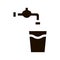 Faucet With Water Glass Vector Sign Icon
