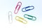 Fave Colored Isolated Paper Clips