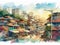 Favela tour in Rio de Janeiro Watercolor