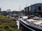 FAVERSHAM, KENT/UK - MARCH 29 : Assorted boats moored in a creek