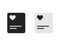 Favorite file document with heart icon. Isolated folder or book with heart shape. Template of bookmark list. Flat symbol