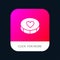 Favorite, Heart, Love, Loves Mobile App Button. Android and IOS Glyph Version