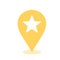 Favorite location pin icon. Map pointer. Navigation sign
