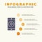 Favorite Mobile, Mobile, Mobile Application Solid Icon Infographics 5 Steps Presentation Background