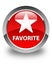 Favorite (star icon) glossy red round button