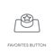 Favorites Button linear icon. Modern outline Favorites Button lo