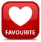 Favourite (heart icon) special red square button