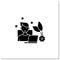 Favourite job glyph icon