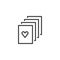 Favourite wishlist outline icon