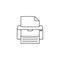 Fax line icon, printer, electronic device,