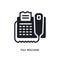fax machine isolated icon. simple element illustration from electronic devices concept icons. fax machine editable logo sign