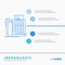 fax, message, telephone, telefax, communication Infographics Template for Website and Presentation. Line Blue icon infographic