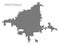 Fayetteville North Carolina city map grey illustration silhouette shape