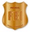 FBI Spoof Shield Badge On White Background