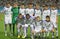 FC Dynamo Kyiv team pose for a group photo