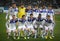 FC Dynamo Kyiv team pose for a group photo