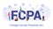 Fcpa foreign corrupt practices act concept with big word or text and team people with modern flat style - vector