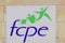 FCPE logo sign and french text brand of Federation des conseils de parents d`eleves