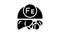 fe vitamin glyph icon animation