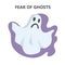 Fear of ghost. Evil and scary character