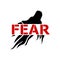 Fear icon, Fear logo, simple vector icon