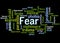 Fear word cloud concept 3