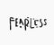Fearless shirt print quote lettering