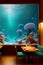 A Feast for the Eyes and the Stomach: Restaurant with a Captivating Aquarium