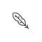 Feather line icon