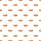 Feather mask pattern seamless vector