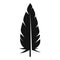 Feather pen icon simple vector. Bird quill