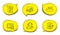 Feather, Rfp and Candlestick chart icons set. Full rotation sign. Vector