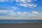 Feathery clouds in the morning at the beach