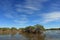 Feathery cloudscape over Nine Mile Pond in Everglades National Park, Florida.