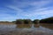 Feathery cloudscape over Nine Mile Pond in Everglades National Park, Florida.