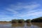 Feathery cloudscape over Nine Mile Pond in Everglades National Park, Florida.