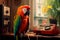 Feathery Mimic: Parrot\\\'s Telephone Serenade