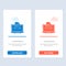 Features, Business, Computer, Online, Resume, Skills, Web  Blue and Red Download and Buy Now web Widget Card Template