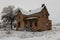 FEB 14, 2019 - COLORADO, USA - Haunted Deserted House in Old West - Colorado