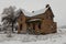 FEB 14, 2019 - COLORADO, USA - Haunted Deserted House in Old West - Colorado