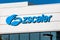 Feb 14, 2020 San Jose / CA / USA - Close up of Zscaler logo at their headquarters in Silicon Valley; Zscaler Inc is a global cloud